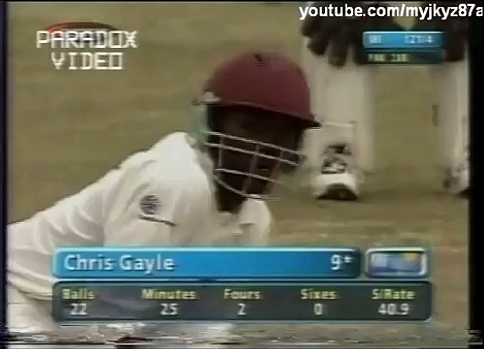 Young Chris Gayle clueless Vs Wasim Akram (Full Over) _Rare_  MUST WATCH