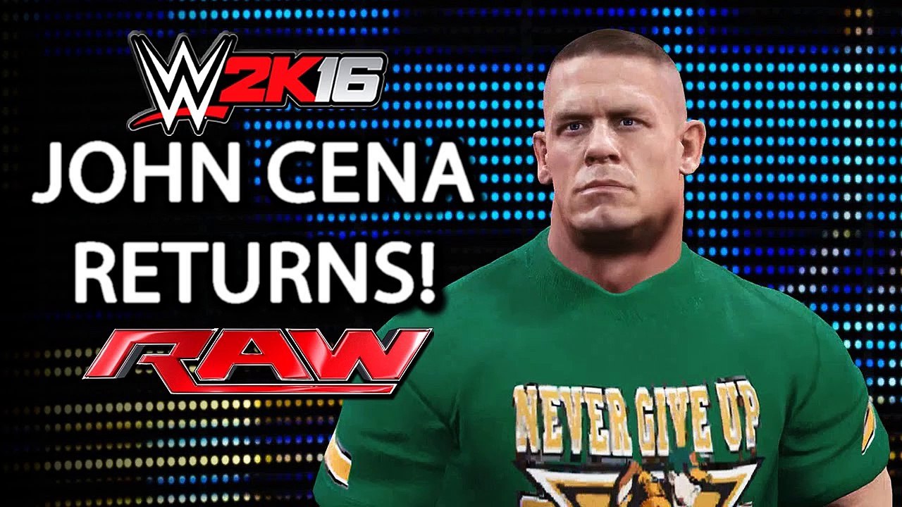 john cena returns to Monday Night Raw - 30-05-16