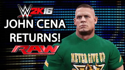 john cena returns to Monday Night Raw - 30-05-16