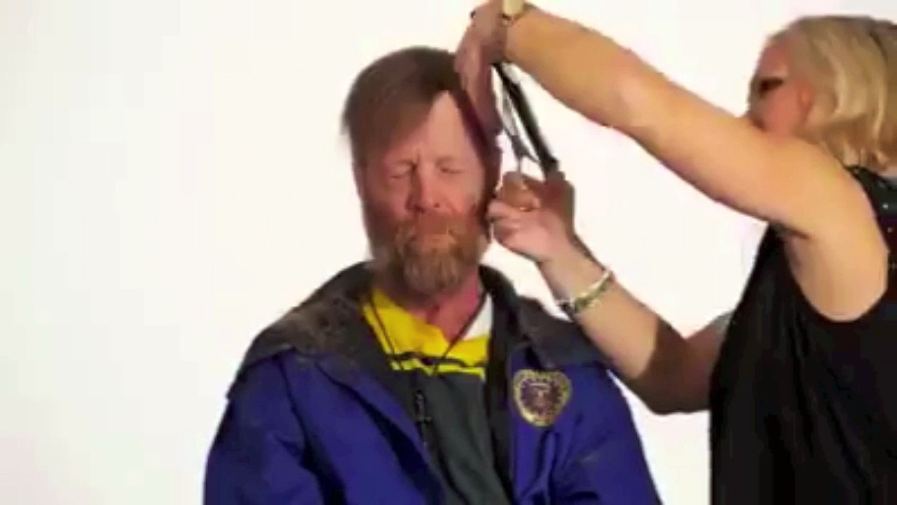Hairdresser turned tramp to a businessman.