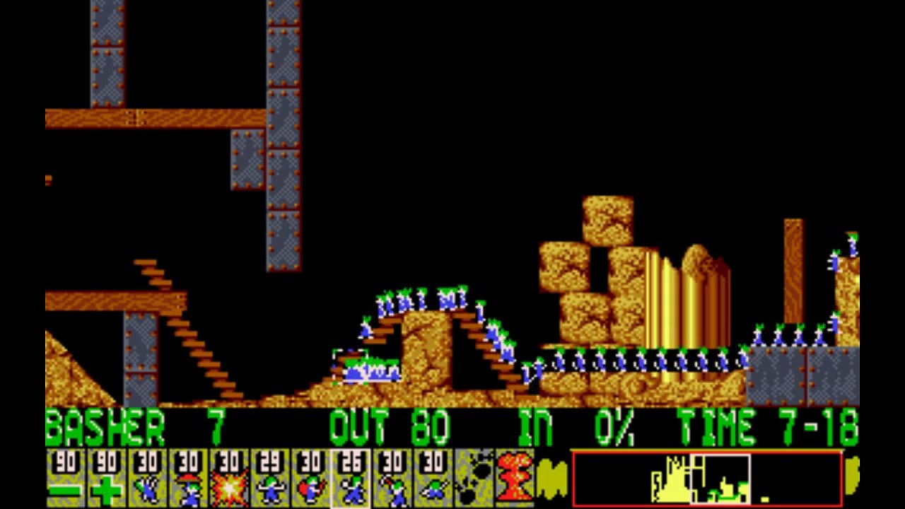 Lemmings [PC] - Level 29: Worra lorra Lemmings