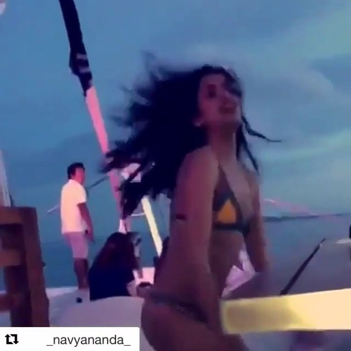 Navya Nanda Bikini Dance On Beach