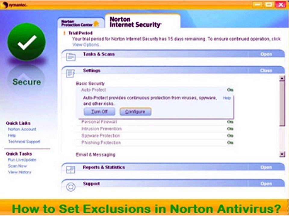 1-800-589-0948 How to set exclusions in Norton Antivirus