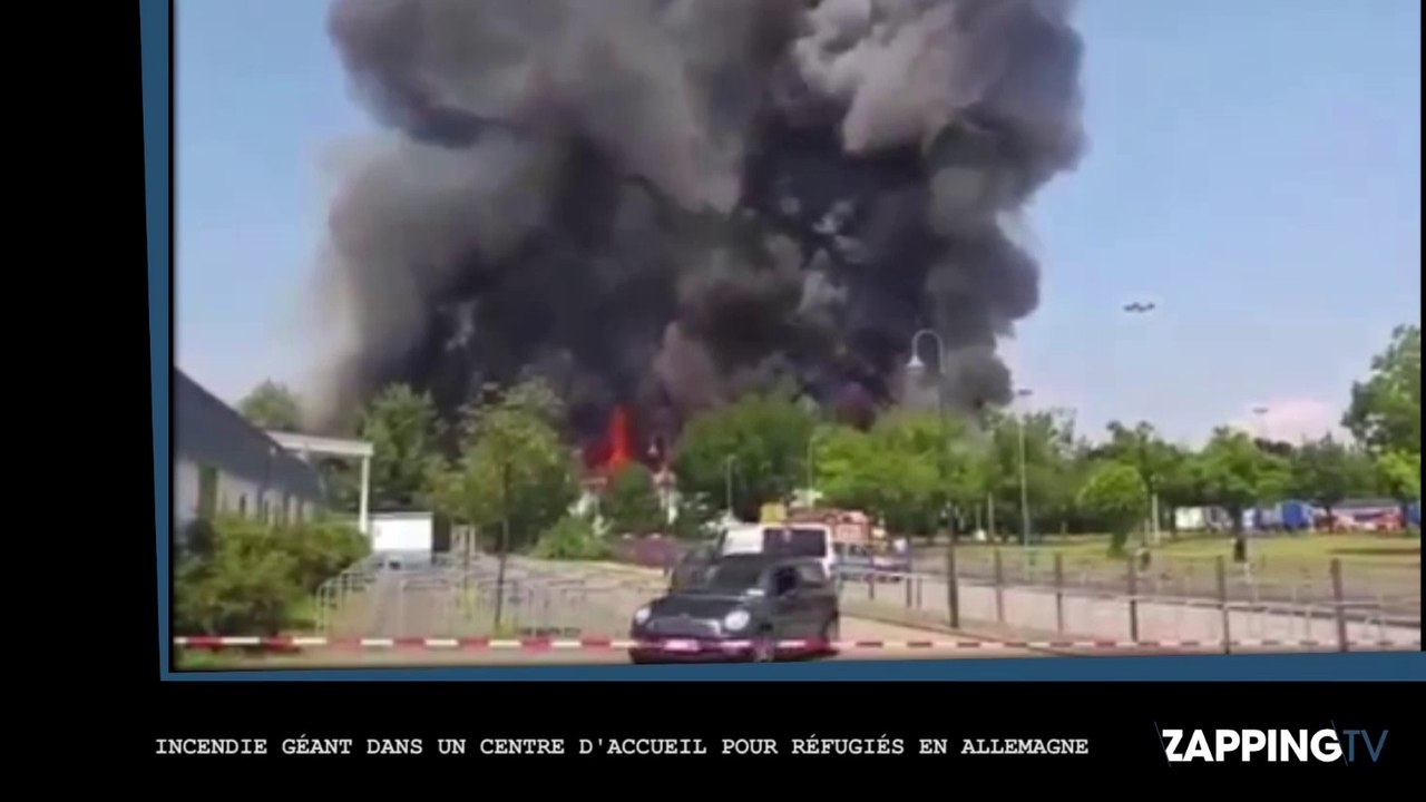 Incendie géant dans un centre d’accueil pour réfugiés en Allemagne