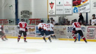 CJHL - Alex Stephenson #27 Kemptville 73's vs Hawkesbury Hawks Jan-22-2010