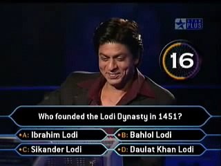 Shahrukh Khan Vs dumb guy at kbc show