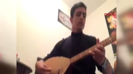 Şehit Polis Bağlama Çalarken Görüntülenmişti