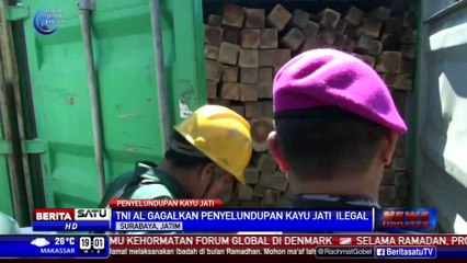 Terbongkar Kasus Penyelundupan Kayu Jati ke Surabaya