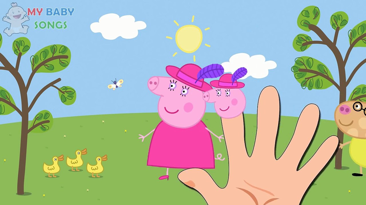 Peppa Pig Finger Family Nursery rhyme