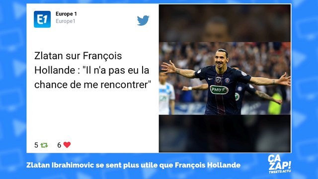 Zlatan Ibrahimovic se sent plus utile que François Hollande : qu'en dit Twitter ?