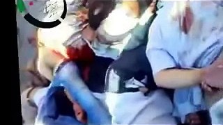 (10-17-12) Damascus Suburbs | Regime Forces Beat Men Until They Are Practically Dead