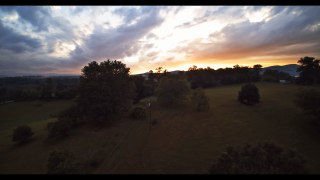 Epic Blue Ridge Mountain Sunset By Drone