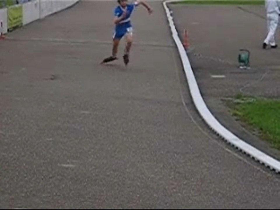 championnat de Belgique roller 300m piste junior