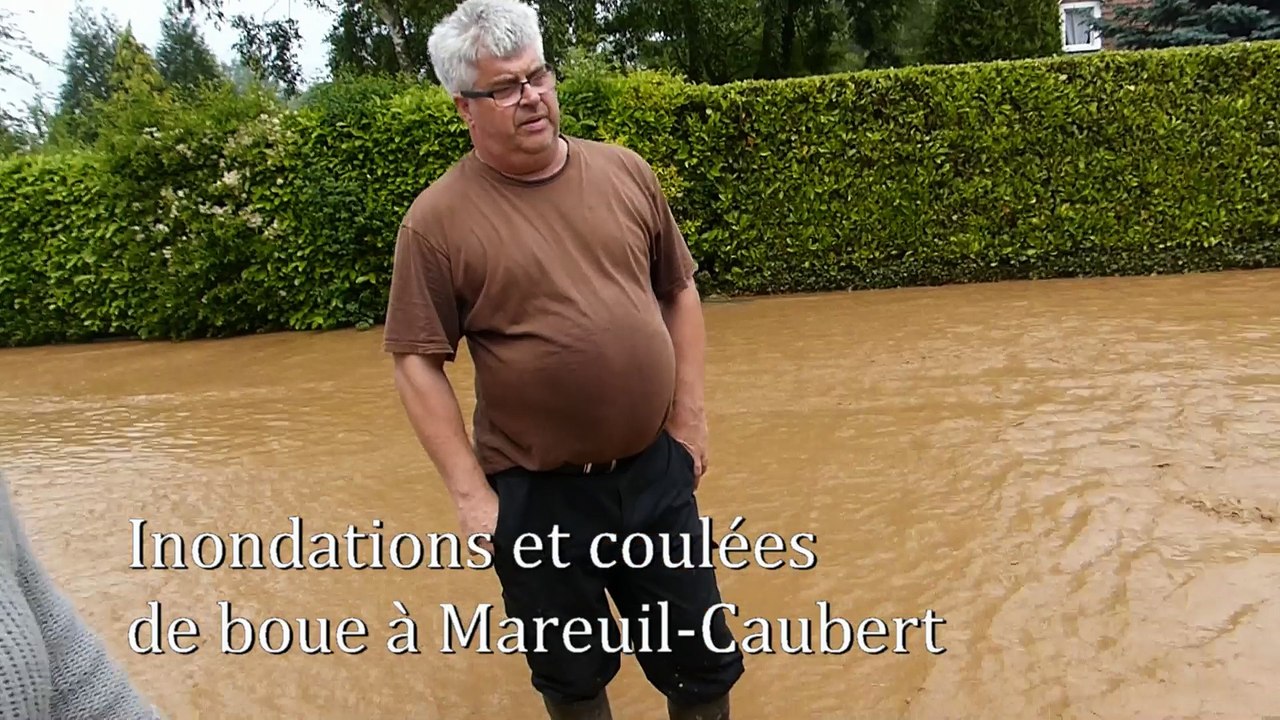 Mareuil-Caubert : inondations et coulées de boue