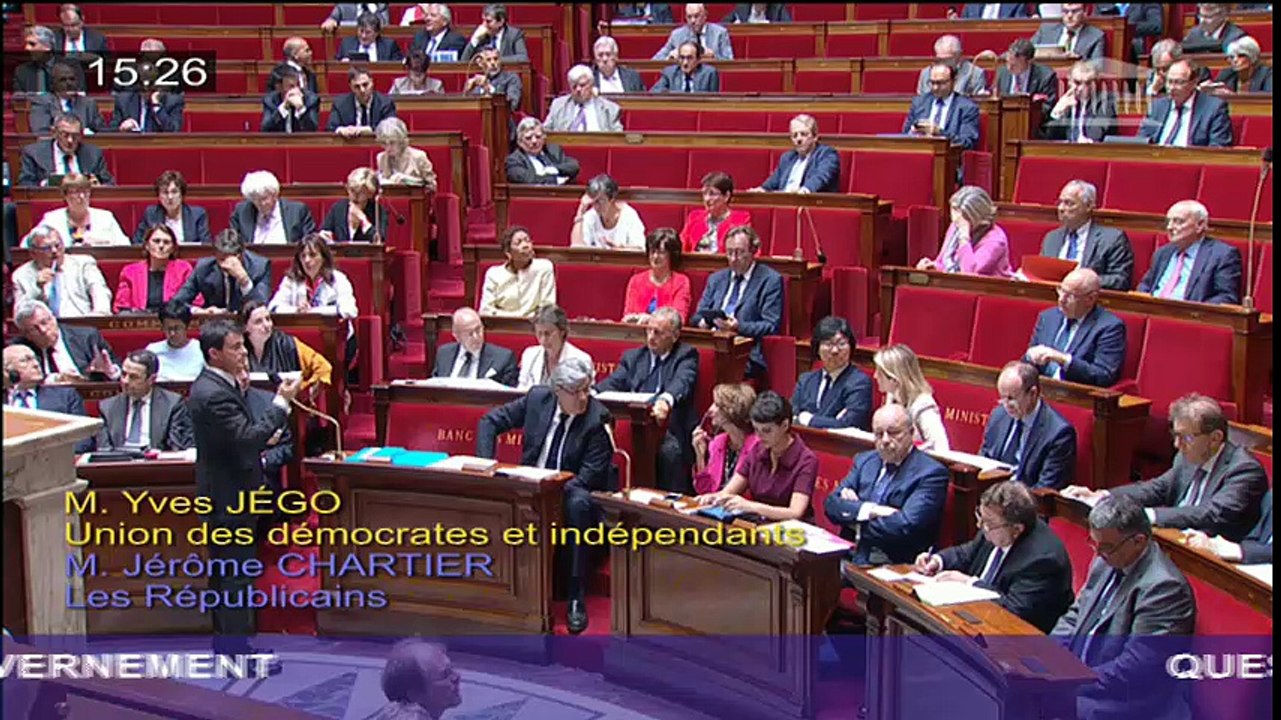 Question au Gouvernement suites aux crues