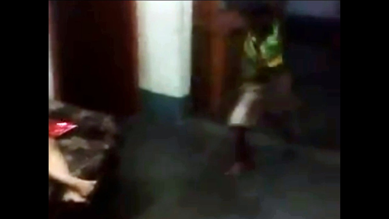 Dancing boy with funny