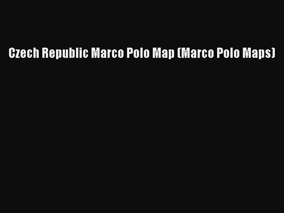 Download Czech Republic Marco Polo Map (Marco Polo Maps)  EBook