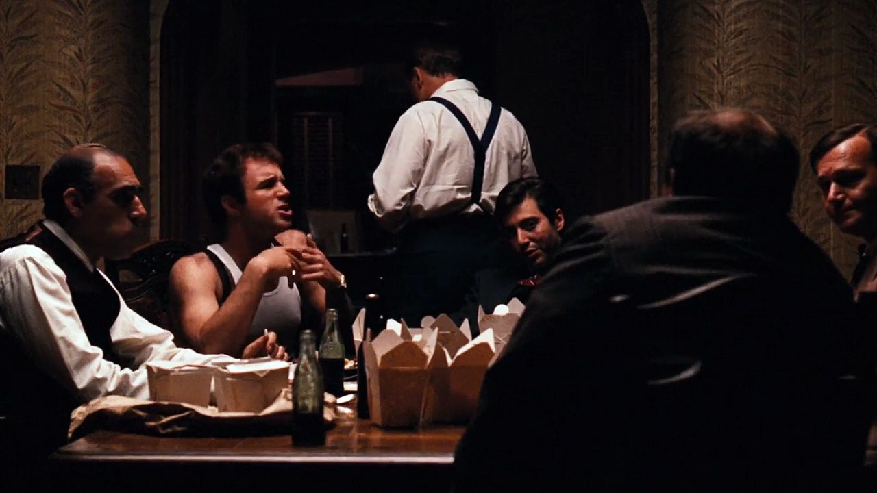 The Godfather I - Meeting in Louis restaurant? HD