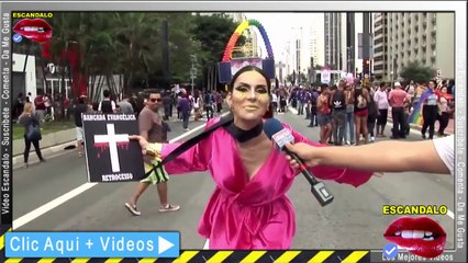 ▶Santa Biblia HUMILLADA por Homosexual DIABOLICO - TRANSEXUAL AGREDE A CRISTIANOS
