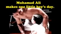 Muhammad Ali makes a little kid day