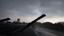 Italian Roads in the heavy rain - slo mo