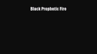 Read Book Black Prophetic Fire Ebook PDF