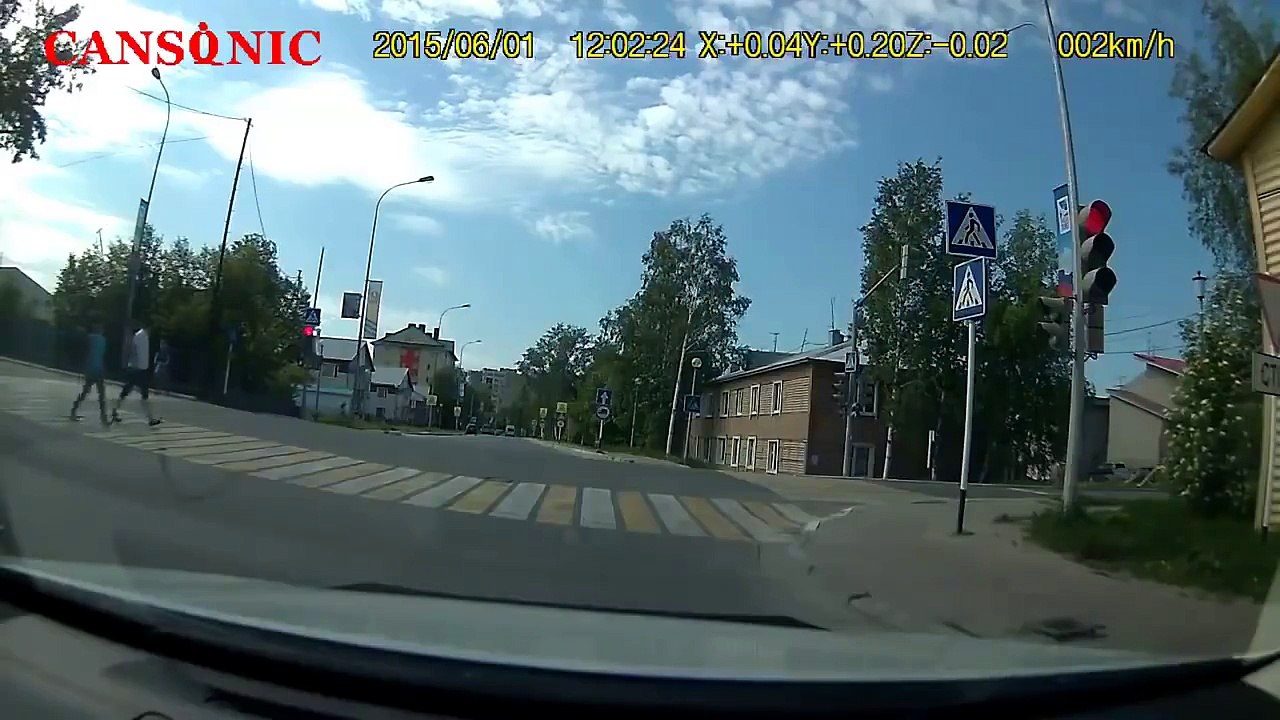 Face à face violent entre 2 cyclistes. Crash