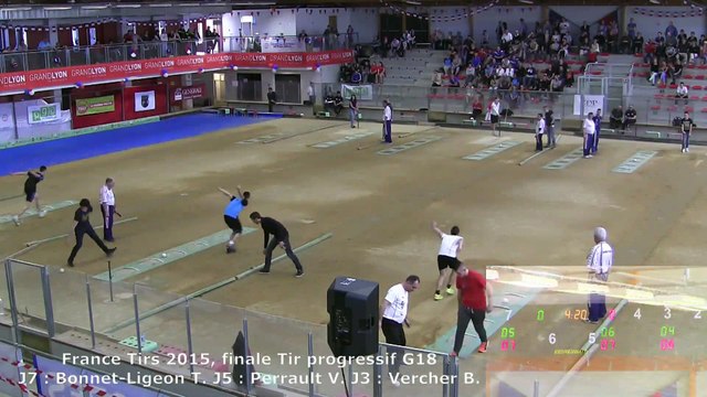 Finale tir progressif G18, France Tirs, Sport Boules, Dardilly 2015