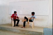 A job interview skit on the event of aditya colours 2016