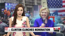 Hillary Clinton has enough delegates to clinch Democratic nomination: AP