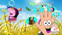 Peppa Pig Finger Family Masha Маша и Медведь - Nursery Rhymes Lyrics Kids Songs
