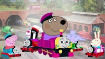 Peppa Pig Thomas and Friends Finger Family Nursery Rhymes Lyrics | Cartoon For Kids