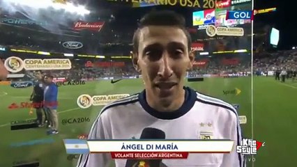 Así fue como Di María lloró luego de la victoria de Argentina sobre Chile