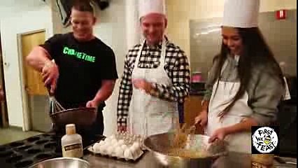 WWE Champion John Cena Demos a Guilt-Free Dessert Recipe 2016