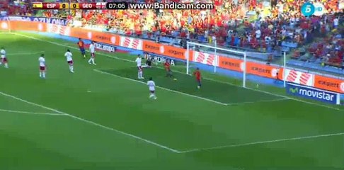 Cesc Fabregas super power SHOOT - Spain 0-0 Georgia - 07-06-2016