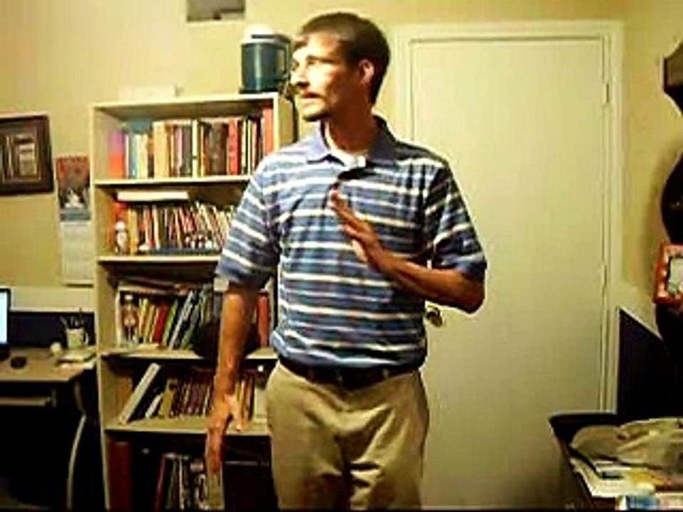 Jimmy is really trying to dance....