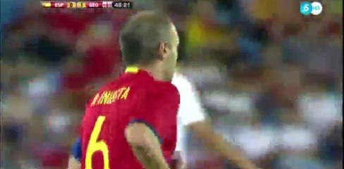 Andres Iniesta super Power SHOOT - Spain 0-1 Georgia - 07-06-2016