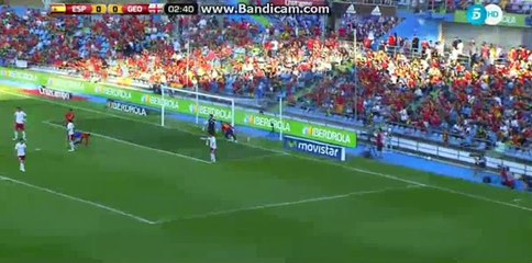 Sergio Ramos super Chance - Spain 0-0 Georgia - 07-06-2016