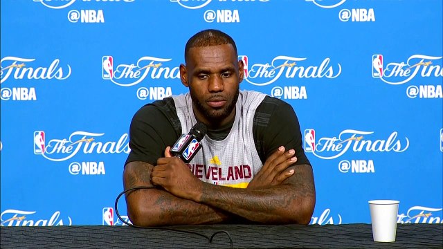 LeBron James Practice Interview #2 Warriors vs Cavs - Game 3 Preview June 7, 2016 NBA Finals