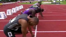 Jimmy Vicaut réalise la meilleure performance de l'année sur 100 mètres (9s86)