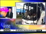 HCH/Queman  y asesinan a una persona en interior de autobús de la empresa de transporte “Cristina”