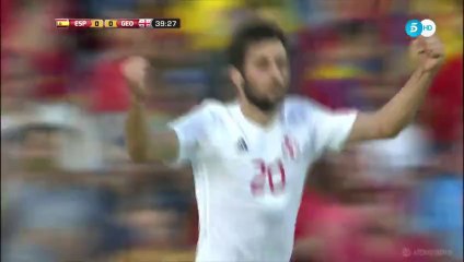 0-1 Tornike Okriashvili Goal HD - Spain 0-1 Georgia 07.06.2016 HD