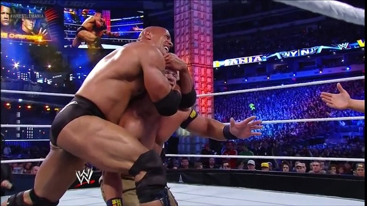john cena vs the rock: Wrestlemania 29