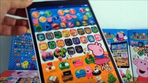 NOVO TABLET GALINHA PINTADINHA E PEPPA PIG BRINQUEDO TOUCH MUSICA SOM BRINCADEIRAS