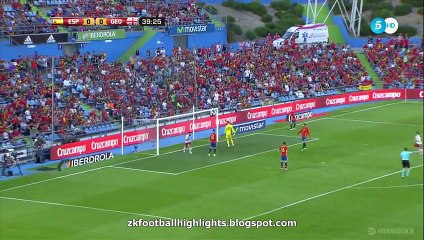 Tornike Okriashvili Goal HD - Spain 0-1 Georgia 07.06.2016 HD