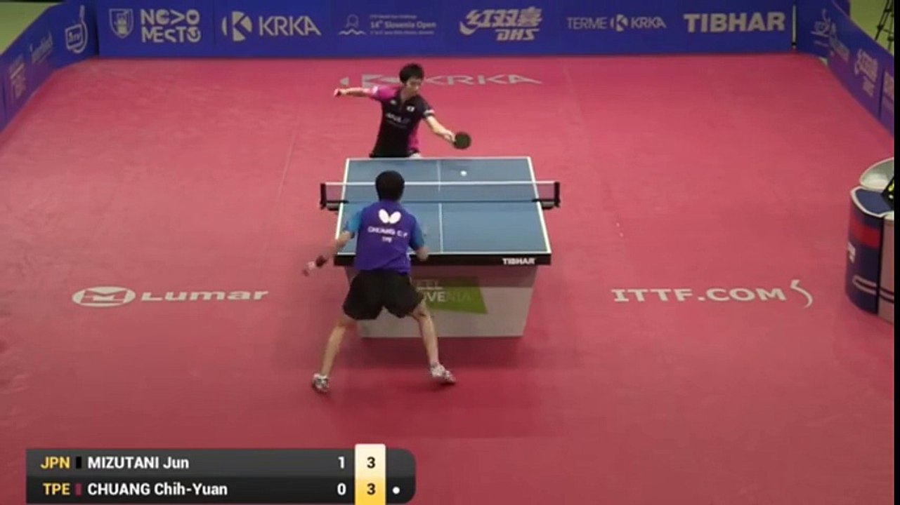 2016 Slovenia Open Highlights  Jun Mizutani vs Chuang Chih-Yuan (Final)