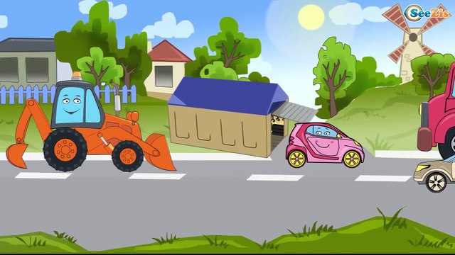 ✔ Camión, Grúa, Camión de basura! Carritos Para Niños. Caricaturas de carros. Tiki Taki Carros ✔
