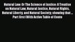 Read Natural Law: Or The Science of Justice: A Treatise on Natural Law Natural Justice Natural
