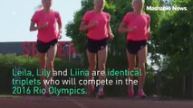 Identical triplets make history as they head to 2016 Rio Olympics