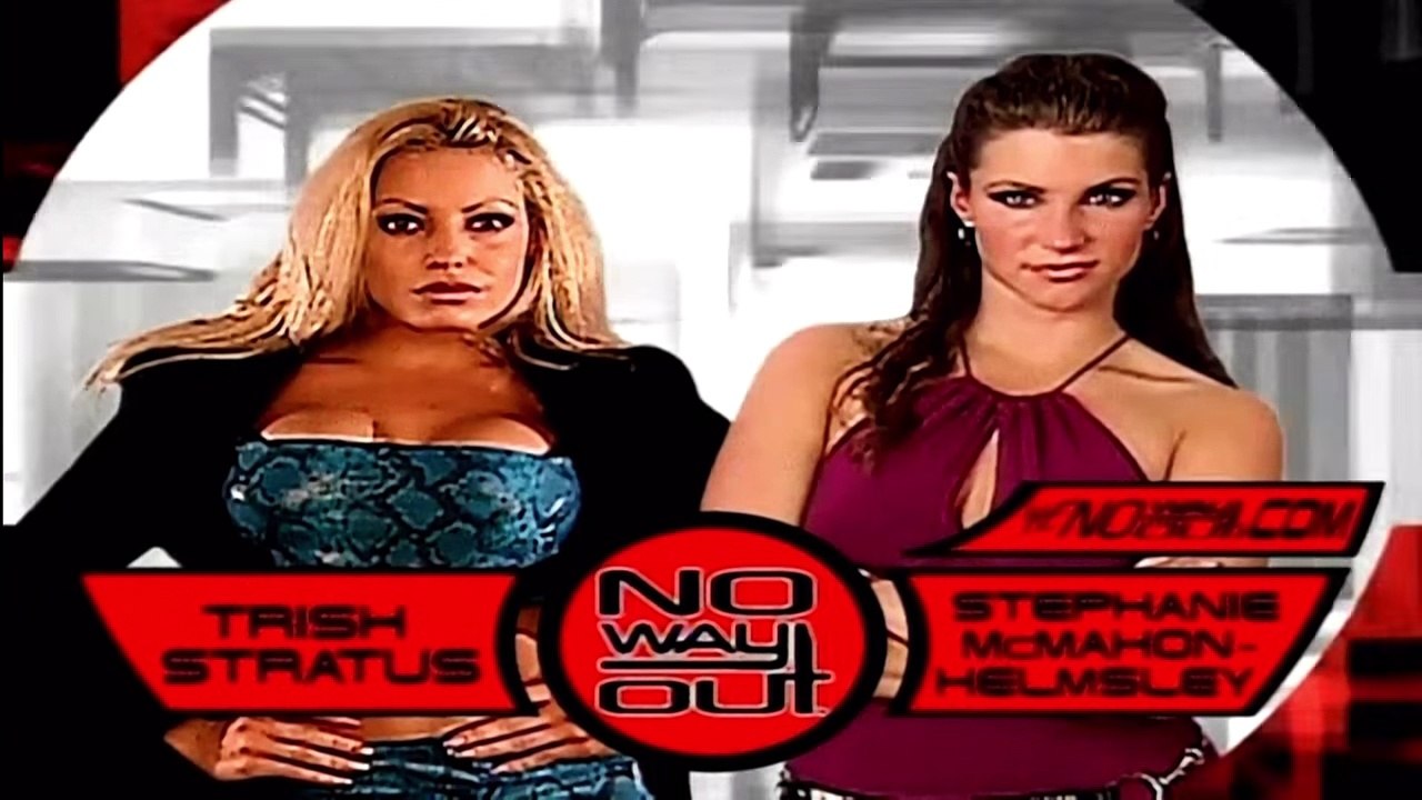 WWF No Way Out 2001- Trish Stratus vs Stephanie McMahon Highlights -